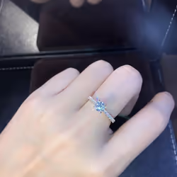 Trendy Claws Design Crystal Zircon Engagement Rings For Women Female Wedding Jewelry Accessories Gift Fashion Women Rings - gold, 7