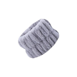2pcs One Pair Wash Face And Wrist Band Absorb Water Sports Sweat Wiping Bracelet Hairband Moisture Proof Sleeve Wrist Guard - grey, 2 Pcs
