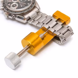 Professional Watch Band Link Pin Adjustable Metal Remover 3 Pins Repair Tool For Diy - gold