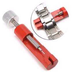 Professional Watch Band Link Pin Adjustable Metal Remover 3 Pins Repair Tool For Diy - red