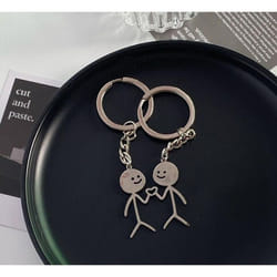 &quot;2023 Graffiti Middle Finger Cartoon Earrings: Hip-hop Titanium Steel Simple Design&quot; - as the picture, Couple