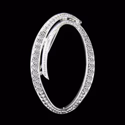 Gifts Rhinestone Letter Crystal Pins Jewelry Letter Alphabetical English Brooch Brooches - O