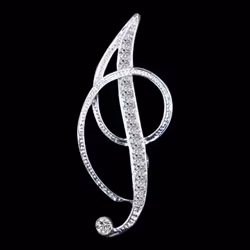 Gifts Rhinestone Letter Crystal Pins Jewelry Letter Alphabetical English Brooch Brooches - I