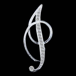 Gifts Rhinestone Letter Crystal Pins Jewelry Letter Alphabetical English Brooch Brooches - I