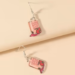 1pair Fruit Leaves Shape Acrylic Women Earrings Jewelry Gift Dangle Earrings Women Accessories - H