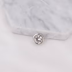Silver Dazzling Zircon Necklace Invisible Transparent Fishing Line Simple Pendant Choker Clavicle Chain - Silver, 1028