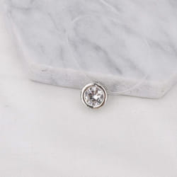 Silver Dazzling Zircon Necklace Invisible Transparent Fishing Line Simple Pendant Choker Clavicle Chain - Silver, 1028