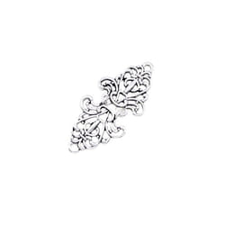 1 Pair Cute Clips Cardigan Retro  Accessories Buckle Alloy  Scarf  Blouse Fashion Gifts - silver