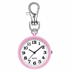 "children's Digital Pocket Watch For Exams - Large Keychain, Clear Display, Quartz Movement" - purple, keychai ...