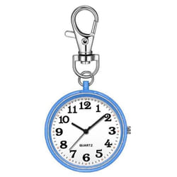 &quot;children&apos;s Digital Pocket Watch For Exams - Large Keychain, Clear Display, Quartz Movement&quot; - sky blue, keychain, large digital