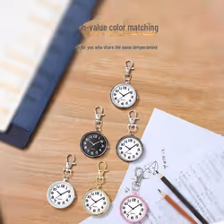 &quot;children&apos;s Digital Pocket Watch For Exams - Large Keychain, Clear Display, Quartz Movement&quot; - sky blue, keychain, large digital