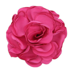 1pc Art Flower Brooch Fabric Corsage Gift Cloth Lapel Pin Handmade Elegant Jewelry Wome - rose red