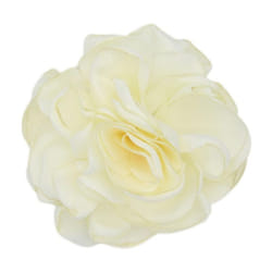 1pc Art Flower Brooch Fabric Corsage Gift Cloth Lapel Pin Handmade Elegant Jewelry Wome - white