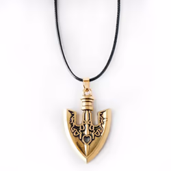 Jojos Bizarre Adventure Necklace Kujo Jotaro Arrow Metal Pendant Chain - 2.7*4.2CM