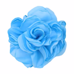 1pc Art Flower Brooch Fabric Corsage Gift Cloth Lapel Pin Handmade Elegant Jewelry Wome - light blue