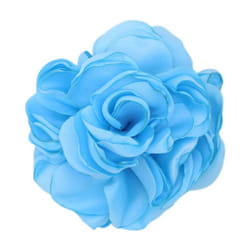 1pc Art Flower Brooch Fabric Corsage Gift Cloth Lapel Pin Handmade Elegant Jewelry Wome - light blue