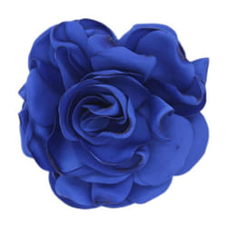 1pc Art Flower Brooch Fabric Corsage Gift Cloth Lapel Pin Handmade Elegant Jewelry Wome - royal blue