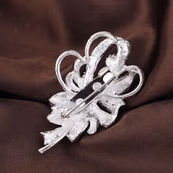 Women Rhinestone Brooch Vintage Wedding Bridal Pin Jewelry