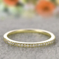 Single Row Zircon Couple Ring Rose Gold Plated Simple Niche High-end Ring Jewelry Gift - gold, 9