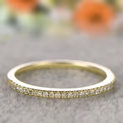 Single Row Zircon Couple Ring Rose Gold Plated Simple Niche High-end Ring Jewelry Gift - gold, 11