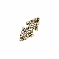 1 Pair Snap Clips Accessories Retro Buckle Cardigan Alloy Blouse Cute Scarf Buttons - bronze