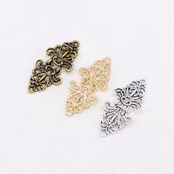 1 Pair Snap Clips Accessories Retro  Buckle Cardigan Alloy  Blouse Cute Scarf  Buttons - bronze