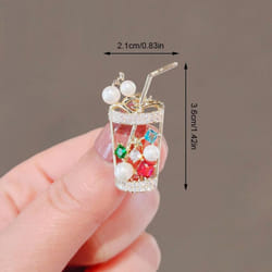 Women Fashion Rhinestone Metal Lapel Pins Small Brooch Pin Flower Animal Bow Brooches - B