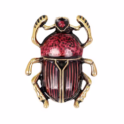 Vintage Lady Beetle Enamel Animal Insect Brooch Pin Women Scarf Party Jewelry - purple