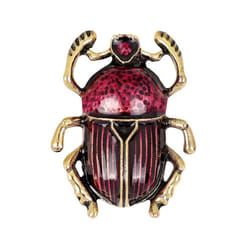 Vintage Lady Beetle Enamel Animal Insect Brooch Pin Women Scarf Party Jewelry - purple