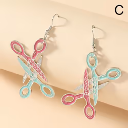 1pair Fruit Leaves Shape Acrylic Women Earrings Jewelry Gift Dangle Earrings Women Accessories - C