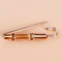 Unisex Fashion Brooch Badge Retro Bamboo Pin Fashion Clothing Decoration Accessories