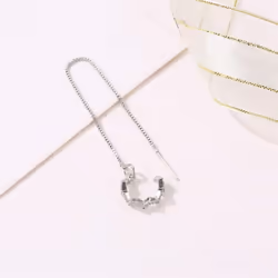 Fashionable Women&apos;s Long Tassel Ear Line Wave Ear Clip