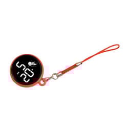 Student Pendant Watch Waterproof Led Digital Electronic Time Display Mirror Keychain With Hanging Rope Watch - red