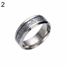 Stylish Men Titanium Steel Smooth Surface Wedding Band Finger Ring Jewelry Gift - silver,silver, US 11