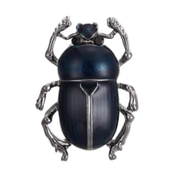Vintage Lady Beetle Enamel Animal Insect Brooch Pin Women Scarf Party Jewelry - navy blue