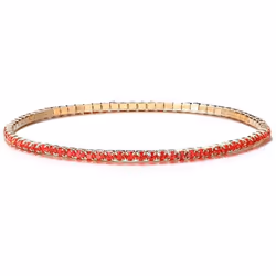 1pc Bohemian Handmade Women Bracelet Vintage Ethnic Colorful Beads Elastic Bracelet Jewelry Gift - red