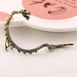 1pcs The New Earrings Women Men Punk Ear Cuff Dragon Earrings Jewelry - bronze