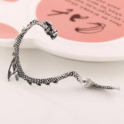 1pcs The New Earrings Women Men Punk Ear Cuff Dragon Earrings Jewelry - silver