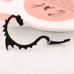 1pcs The New Earrings Women Men Punk Ear Cuff Dragon Earrings Jewelry - silver