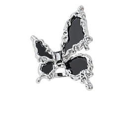 Black Butterfly Iron Bone Fun Exaggerated Adjustable Ring