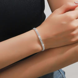 Luxury Bridal Jewelry Set: Women&apos;s Earrings, Necklace, And Bracelet Trio - as the picture, Bracelet