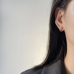 Anenjery Simple Cute Sweet Heart Buckle Hoop Earrings Fashion For Women Heart-shaped Circle Piercing Earrings Jewelry - gold