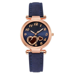 Women&apos;s Watch Fashion Women&apos;s Watch, Lovely Children And Girls, Hands And Numbers, Leisure Quartz Watch Accessories - blue