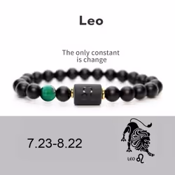 Men Women 12 Constellation Bracelet Elastic Bracelet Hand Woven Adjustable Natural Tiger Eye Obsidian Bracelet Party Gift Jew ...