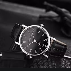 Men Watches Chronograph Casual Analog Quartz Watch Quartz Movement Watch Belt Strap Wristwatch Gift For Boyfriend Father - brown, A