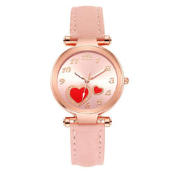 Women&apos;s Watch Fashion Women&apos;s Watch, Lovely Children And Girls, Hands And Numbers, Leisure Quartz Watch Accessories - pink