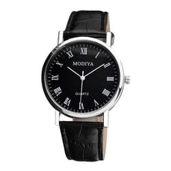 Men Watches Chronograph Casual Analog Quartz Watch Quartz Movement Watch Belt Strap Wristwatch Gift For Boyfriend Father - black, B
