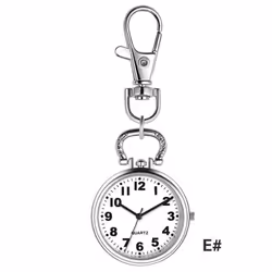 Cute Pocket Watch Fashion Keychain Watch Nurse Watch Portable Pocket Watch - E