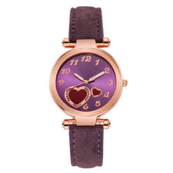 Women&apos;s Watch Fashion Women&apos;s Watch, Lovely Children And Girls, Hands And Numbers, Leisure Quartz Watch Accessories - purple