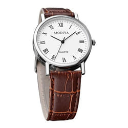 Men Watches Chronograph Casual Analog Quartz Watch Quartz Movement Watch Belt Strap Wristwatch Gift For Boyfriend Father - brown, B